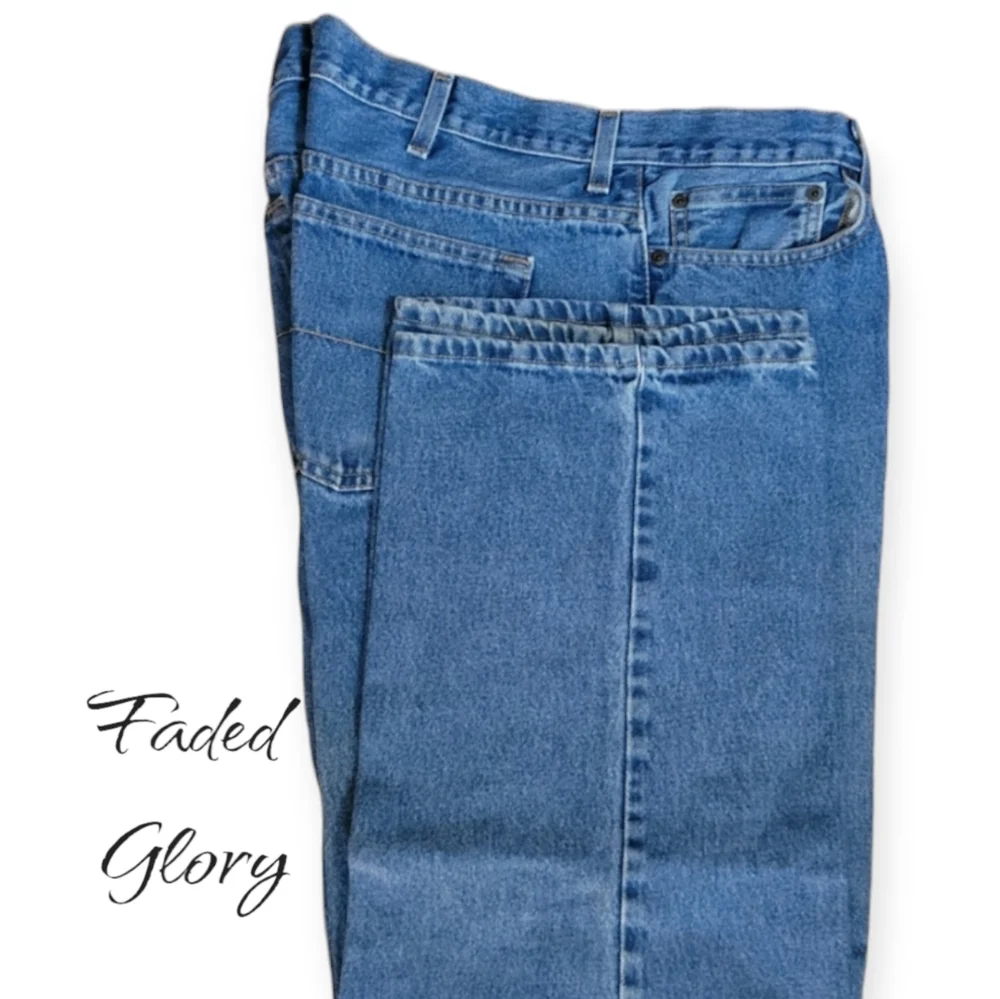 〽️ Faded Glory Denim Jeans Size 42 X 30